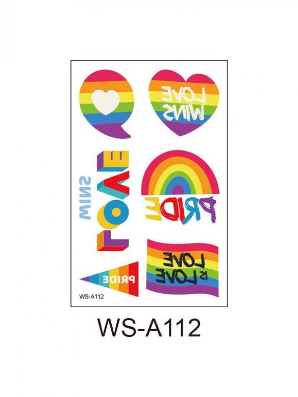 10 Pcs Pride Tattoo Stickers