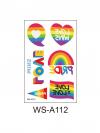10 Pcs Pride Tattoo Stickers