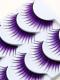 5 PAIRS PURPLE DRAG EYELASHES