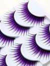 5 PAIRS PURPLE DRAG EYELASHES