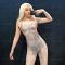 Nude Crystallized Rave Bodysuit
