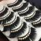 Multi- color Rhinestone Thick Black False Lashes