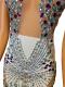 Transparent rhinestone dress