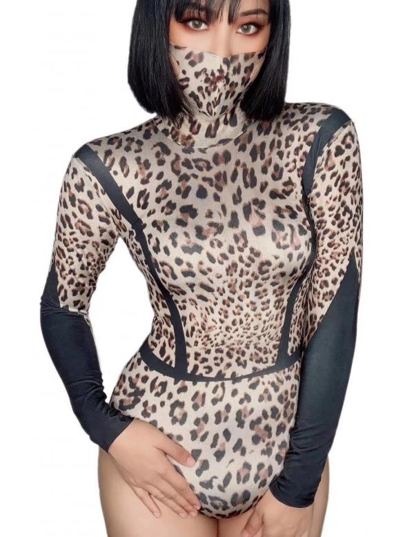 Leopard Print Leotard