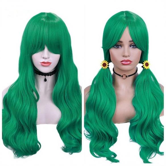 Green & Red Drag Wig