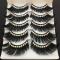 Multi- color Rhinestone Thick Black False Lashes