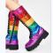 LGBT Pride Glittery Lace-Up Women’s Boots