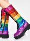 LGBT Pride Glittery Lace-Up Women’s Boots