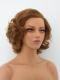 Human Hair Full Lace Wig Curly Ash Brown