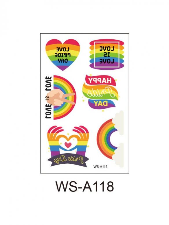 10 Pcs Pride Tattoo Stickers