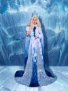 Elsa Style Stage Drag Dress(includes cloak)