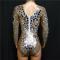 Golden&Silver Sequin Crystallized Rave Leotard