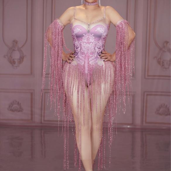 Pink Tassel Bodysuit