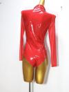 Red feather leotard