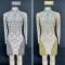 Various Colors Rhinestone Tassel Dress