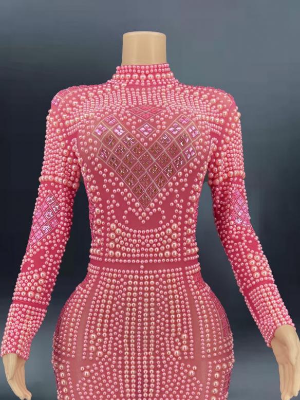 Pink Pearl Drag Dress