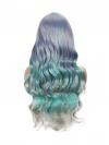 Blue & Grey Gradual Color Change Wig