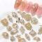 22 pcs 3D luxury transparent shiny nail decorations