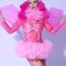 Full Set Pink Drag Dress（includes headdress）