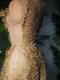 Golden Feather Pattern & Rhinestone Dress