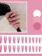 24 Pieces Mixed Colors Nail Stickers