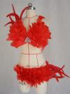 Various Colors Feather Bikini Suit