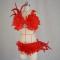 Various Colors Feather Bikini Suit