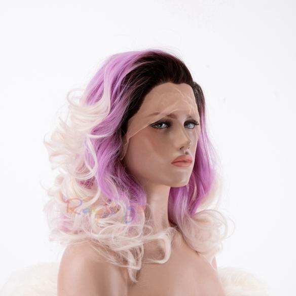 Human Hair Full Lace Wig Curly Ash Brown