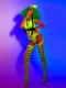 Full Set Fluorescent Green Drag Suits（includes wig）