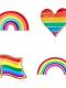 LGBT Rainbow Pride Brooch Pin (Various Designs)