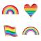 LGBT Rainbow Pride Brooch Pin (Various Designs)