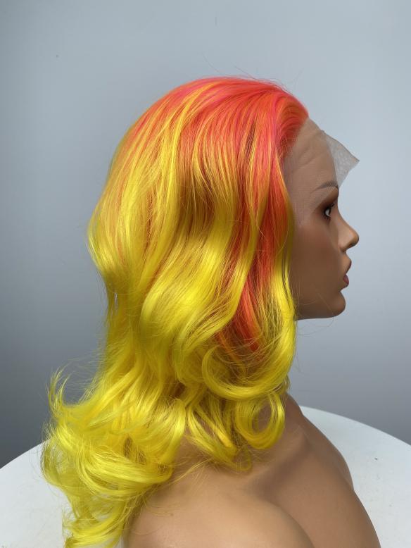 Yellow & Orange Mixed Color Wig