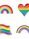 LGBT Rainbow Pride Brooch Pin (Various Designs)