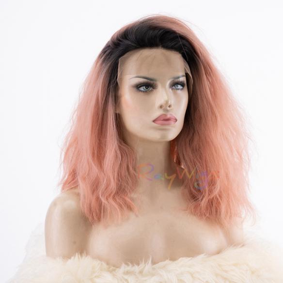 Human Hair Full Lace Wig Curly Ash Brown