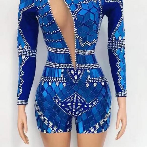 Blue Mirror like bodyusit