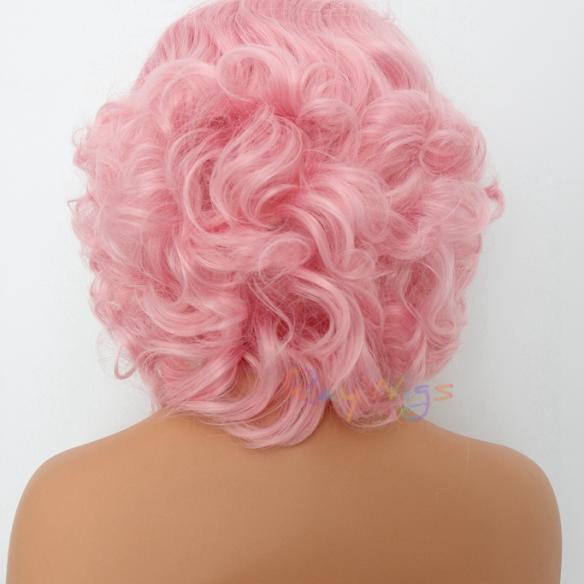 Human Hair Full Lace Wig Curly Ash Brown