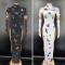 Black/ White Butterfly Cheongsam