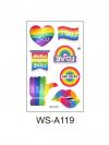 10 Pcs Pride Tattoo Stickers