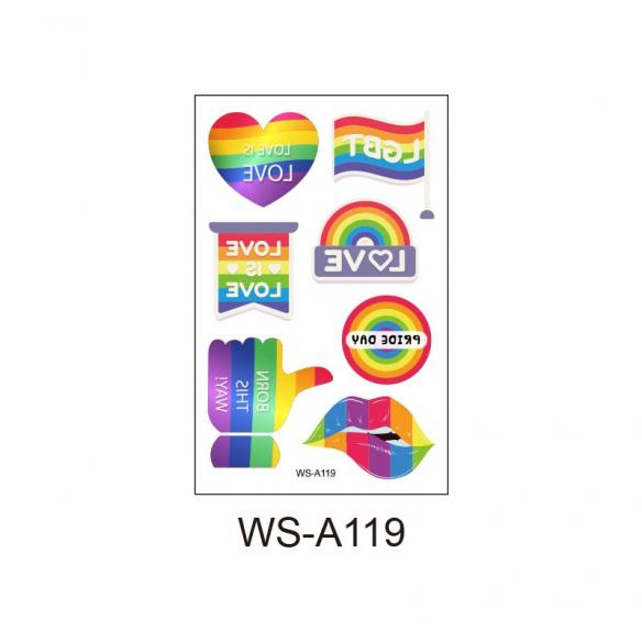 10 Pcs Pride Tattoo Stickers