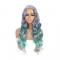 Blue & Grey Gradual Color Change Wig