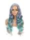 Blue & Grey Gradual Color Change Wig