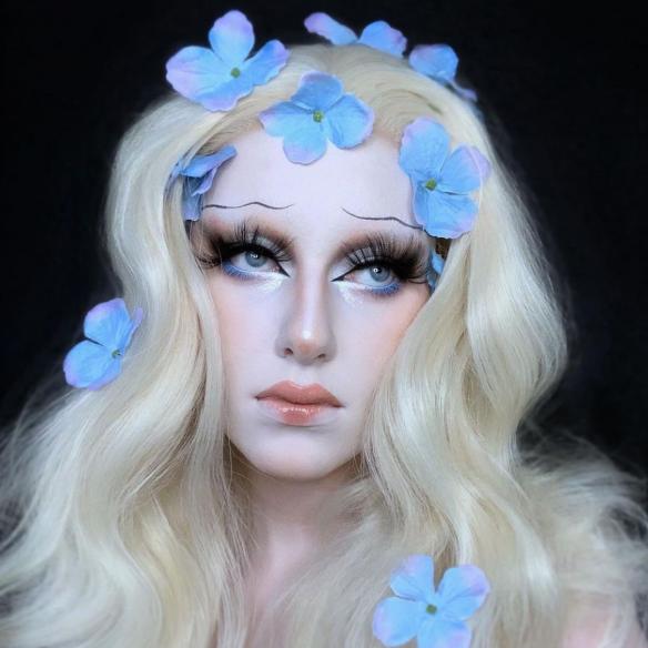 Elsa Blonde Long Wavy Big Hair Drag Wig - Style -Oliva