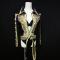 Black and Gold Rhinestone Overcoat