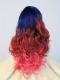 Olivia-Blue Red and Pink Ombre