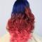 Olivia-Blue Red and Pink Ombre