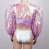 Purple Transparent Puff Outfit