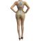 Transparent Sequin and Rhinestone Bodysuit