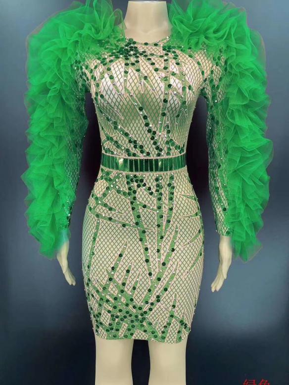 7 Colors Puff Sleeve Dress