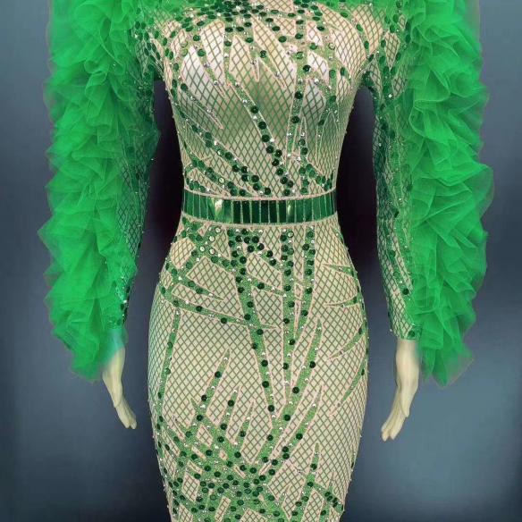 7 Colors Puff Sleeve Dress