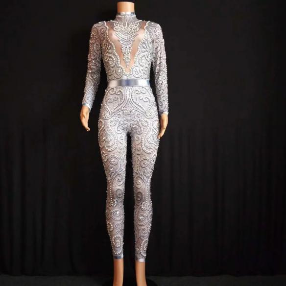 Silver Glorious Bodysuit